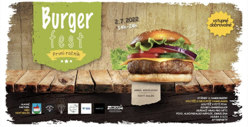 1. ročník Burger festu v Novém Malíně